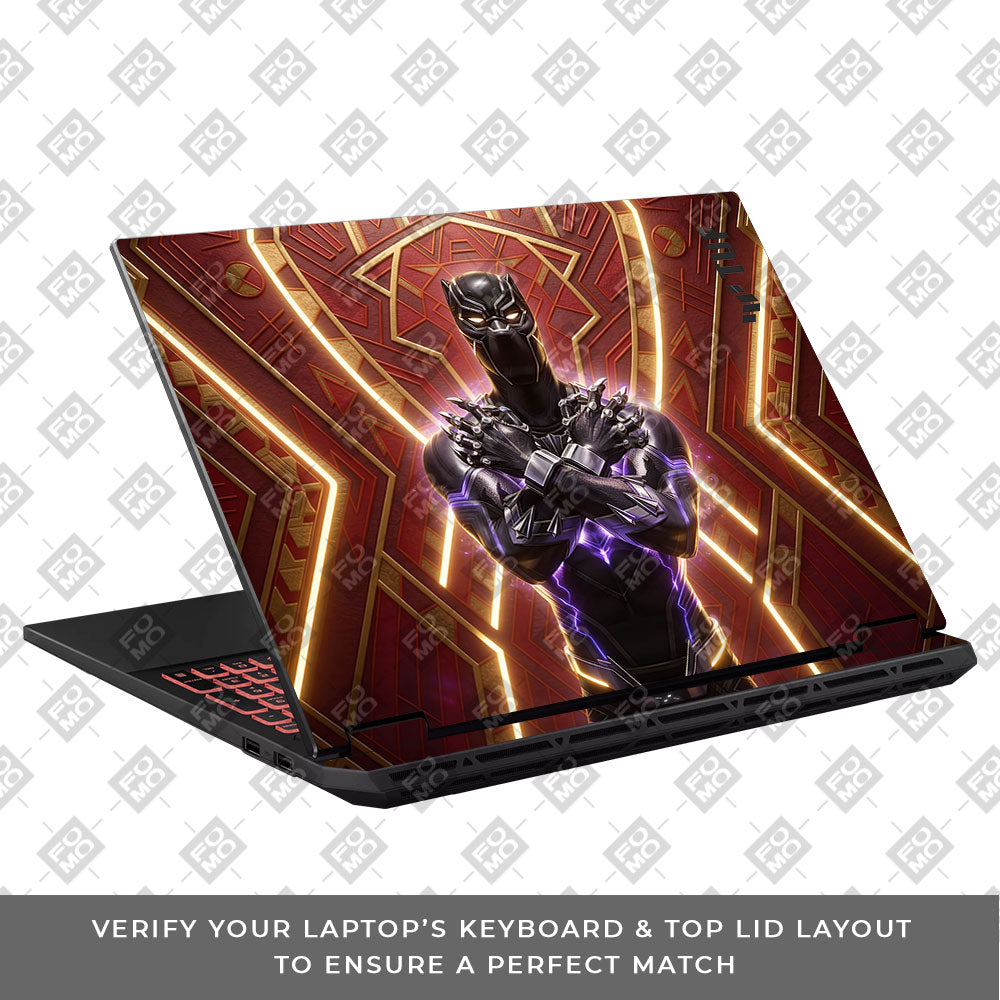 Black Panther Wakanda's King Asus TUF Gaming A16 2025 3D Laptop Skin