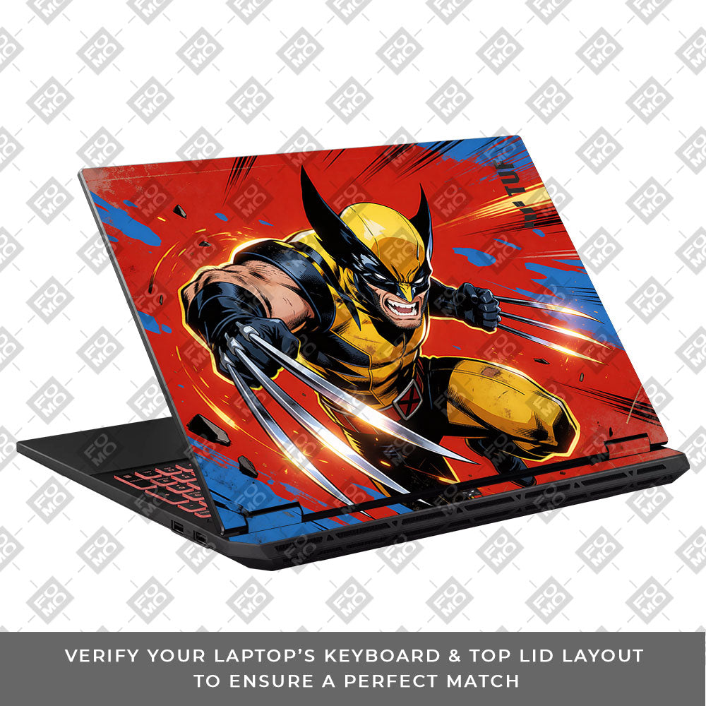 Adamantium Rage Asus TUF Gaming A16 2025 Laptop Skin