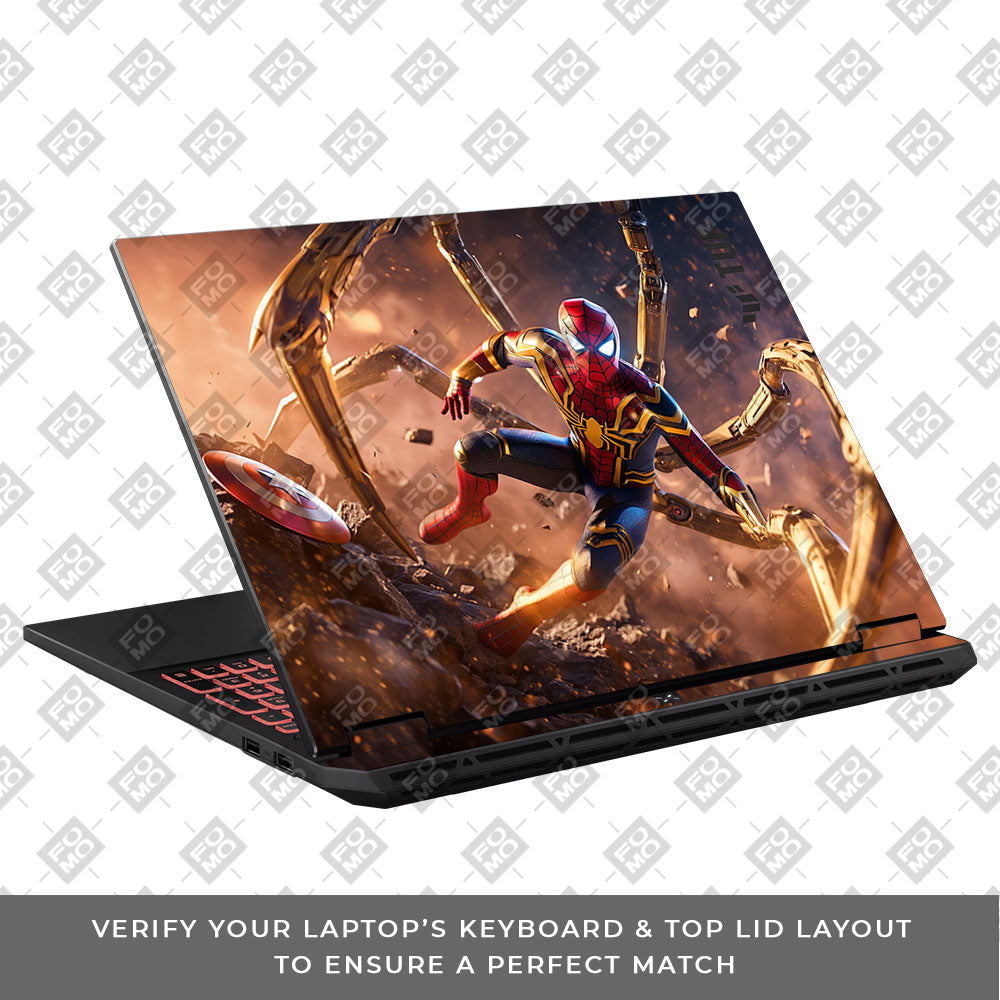 Spider Man Mech Arms Asus TUF Gaming A16 2025 Laptop Skin