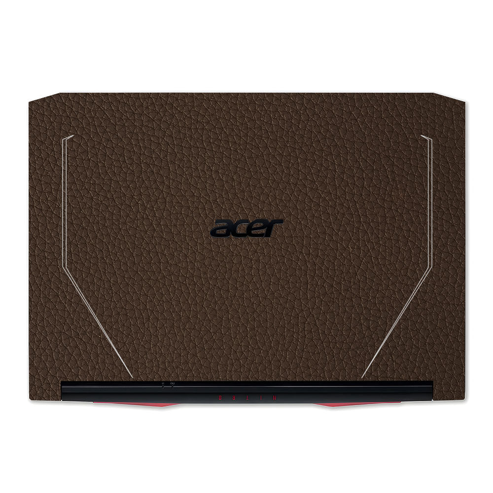 Textured Brown Leather Acer Nitro 5 AN515 44, 56 Laptop Skin