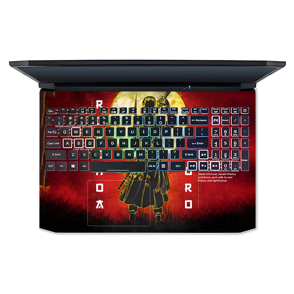 Zoro Under Golden Moon Acer Nitro 5 AN515 44, 56 Laptop Skin