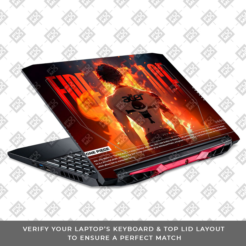Fire Fist Ace Acer Nitro 5 AN515 44, 56 Laptop Skin