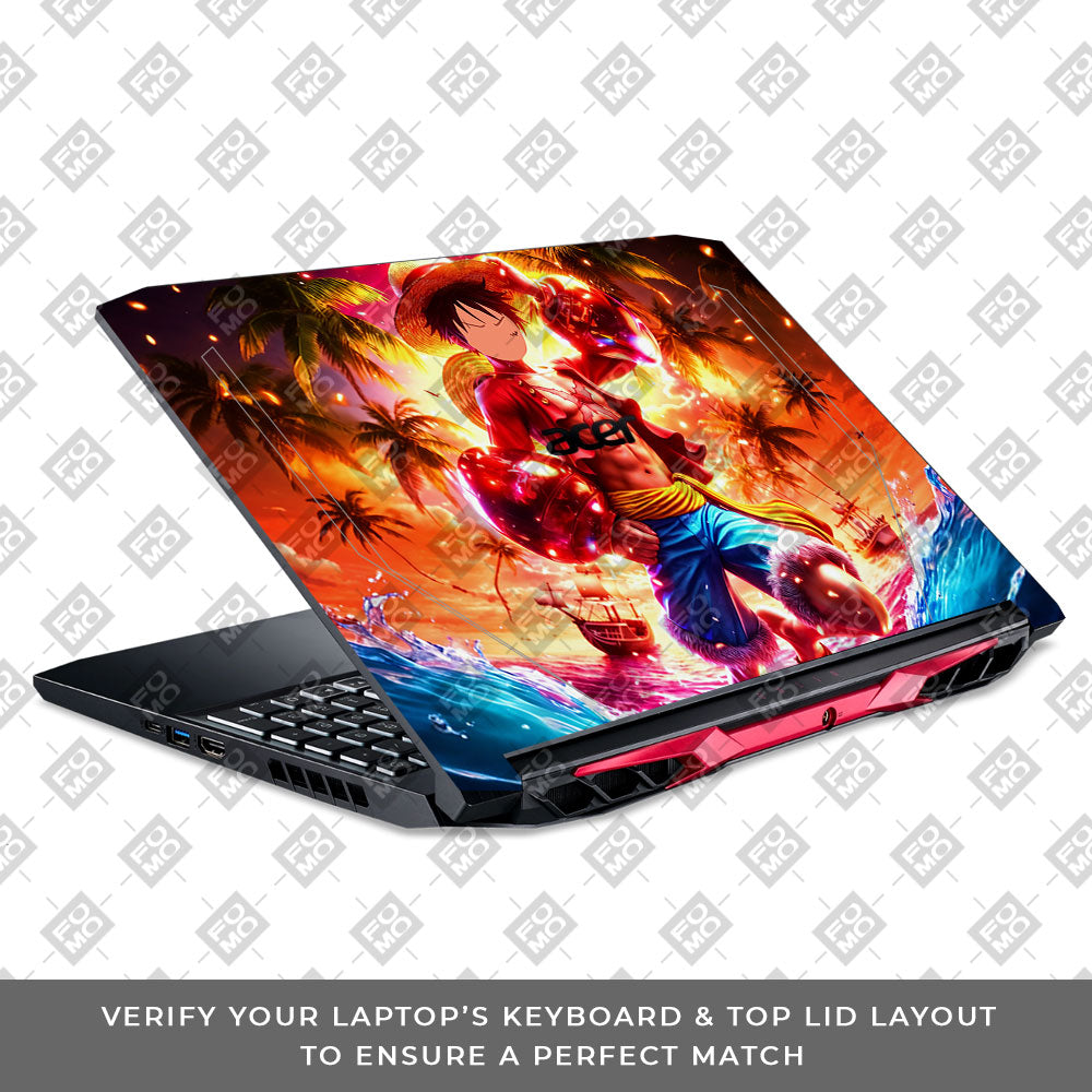 Luffy's Radiant Will Acer Nitro 5 AN515 44, 56 Laptop Skin