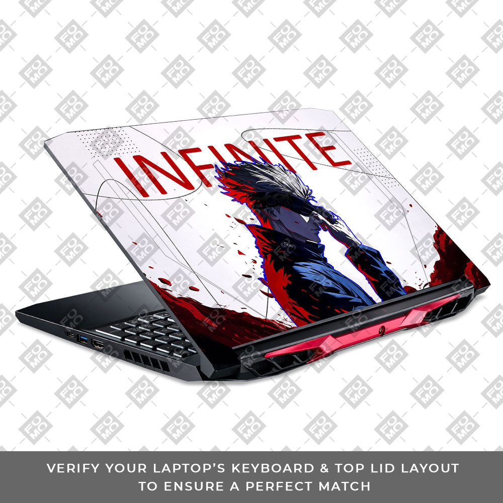 JJK Satoru Gojo Acer Nitro 5 AN515 44, 56 Laptop Skin