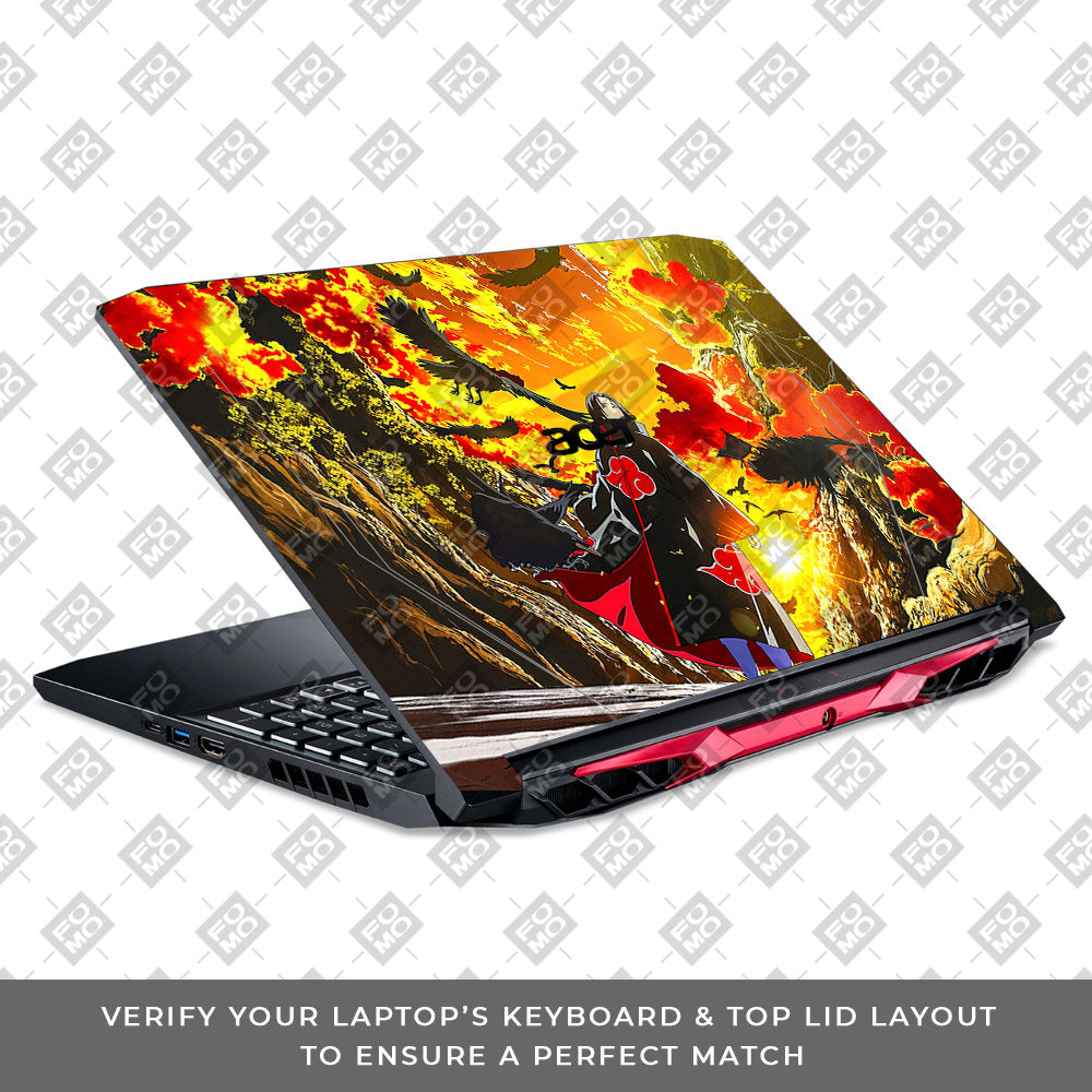 Itachi with Flock of Crows Acer Nitro 5 AN515 44, 56 Laptop Skin