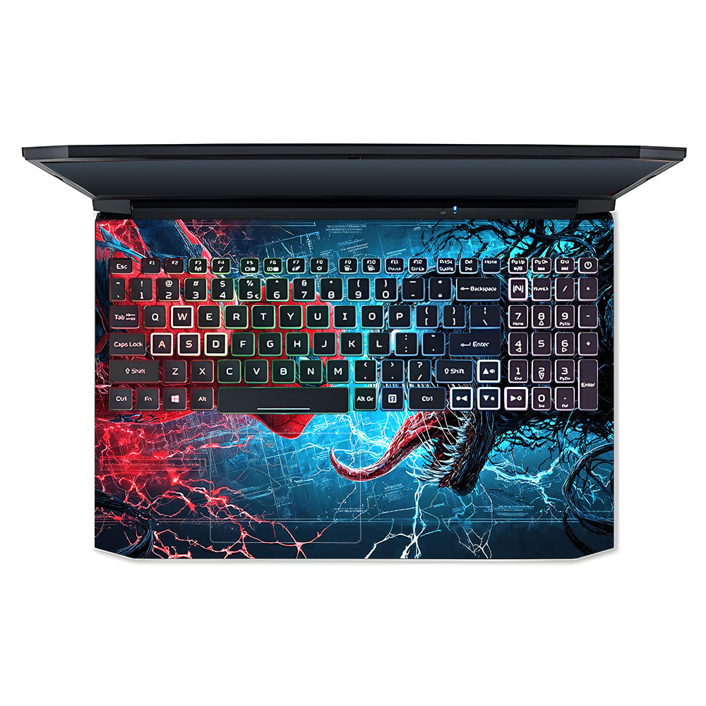 Spiderman vs Venom Showdown Acer Nitro 5 AN515 44, 56 3D Laptop Skin