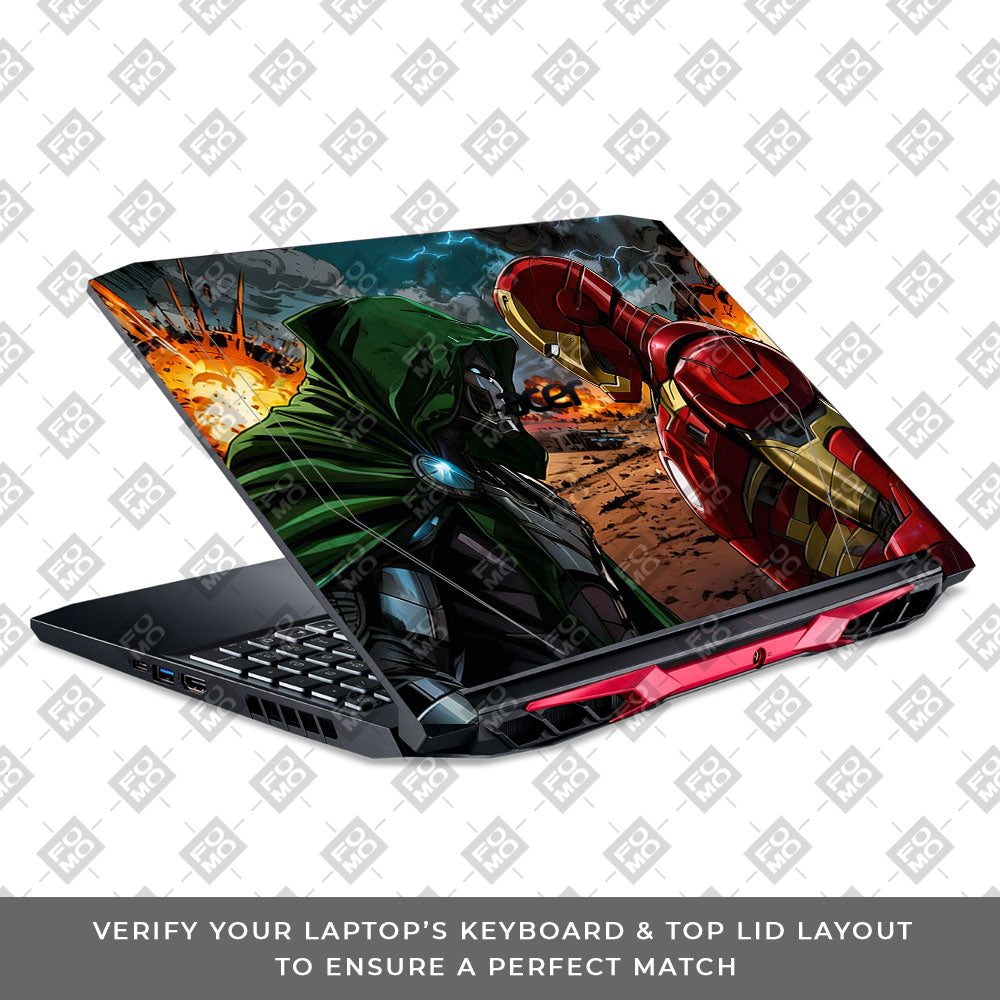 Iron Man vs Doom Acer Nitro 5 AN515 44, 56 3D Laptop Skin