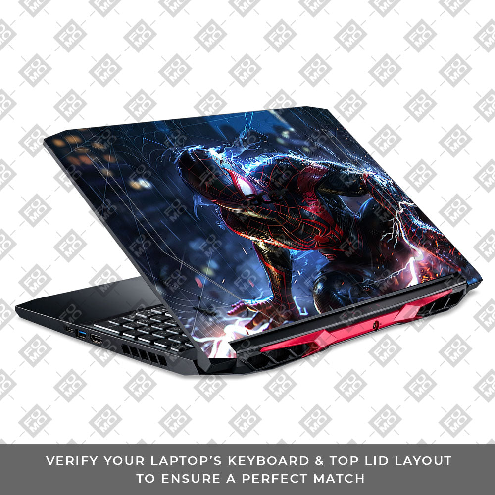 Miles Morales Shockwave Acer Nitro 5 AN515 44, 56 3D Laptop Skin