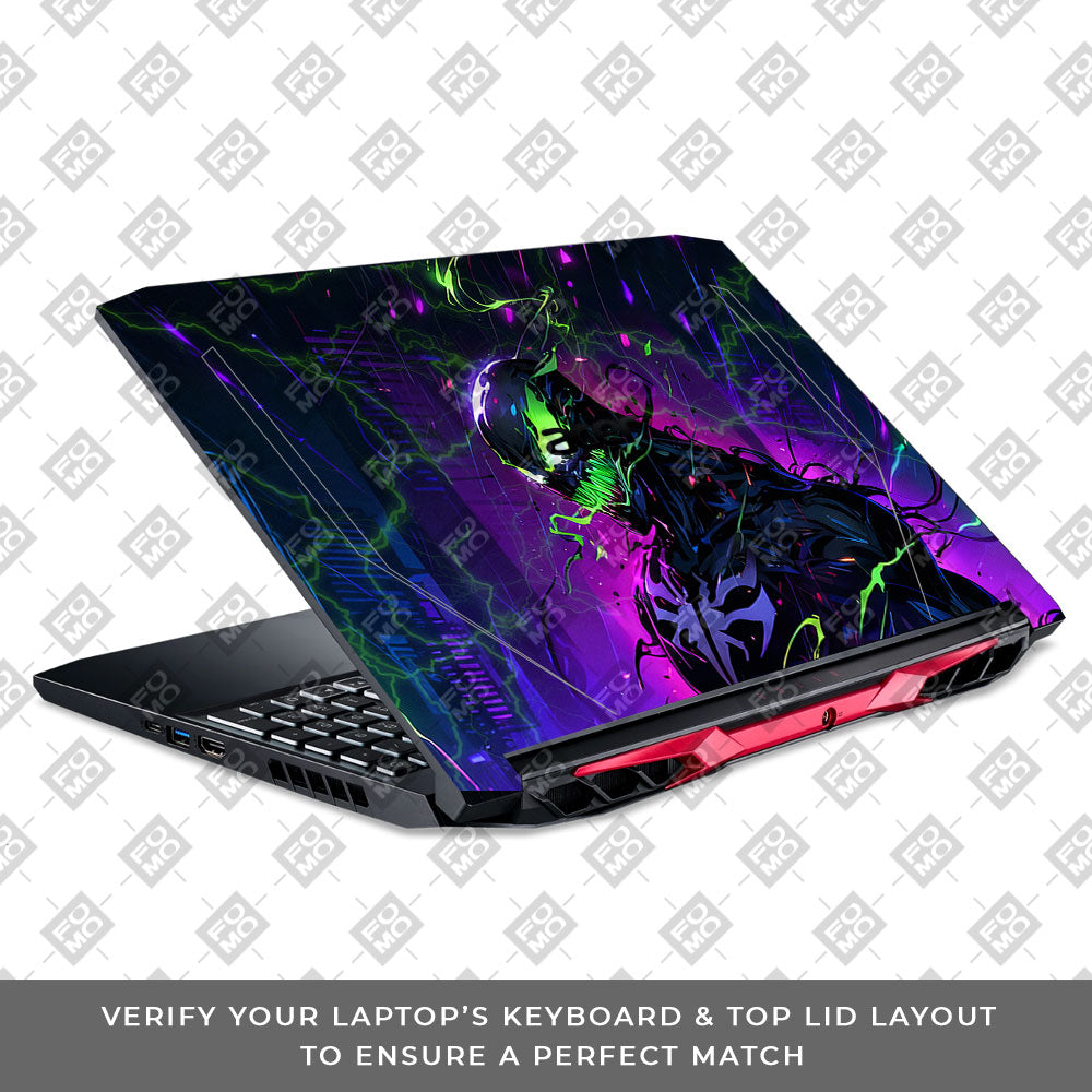 Venom Chaos Surge Acer Nitro 5 AN515 44, 56 Laptop Skin
