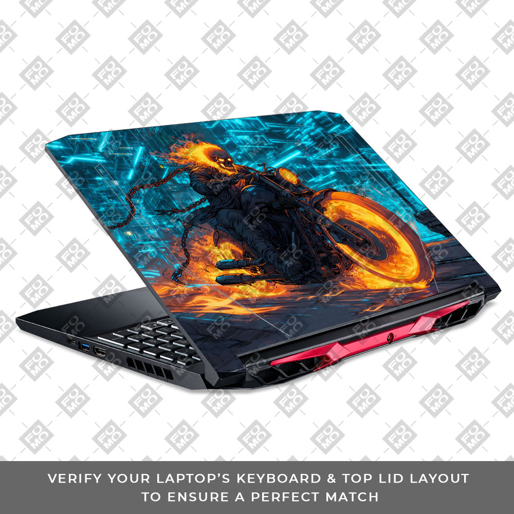 Hellfire Rider Acer Nitro 5 AN515 44, 56 Laptop Skin