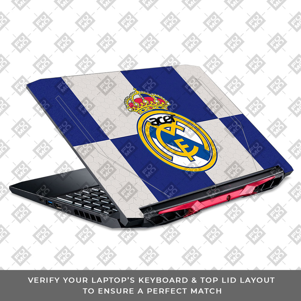 Royal Reign Real Madrid Glory Acer Nitro 5 AN515 44, 56 Laptop Skin