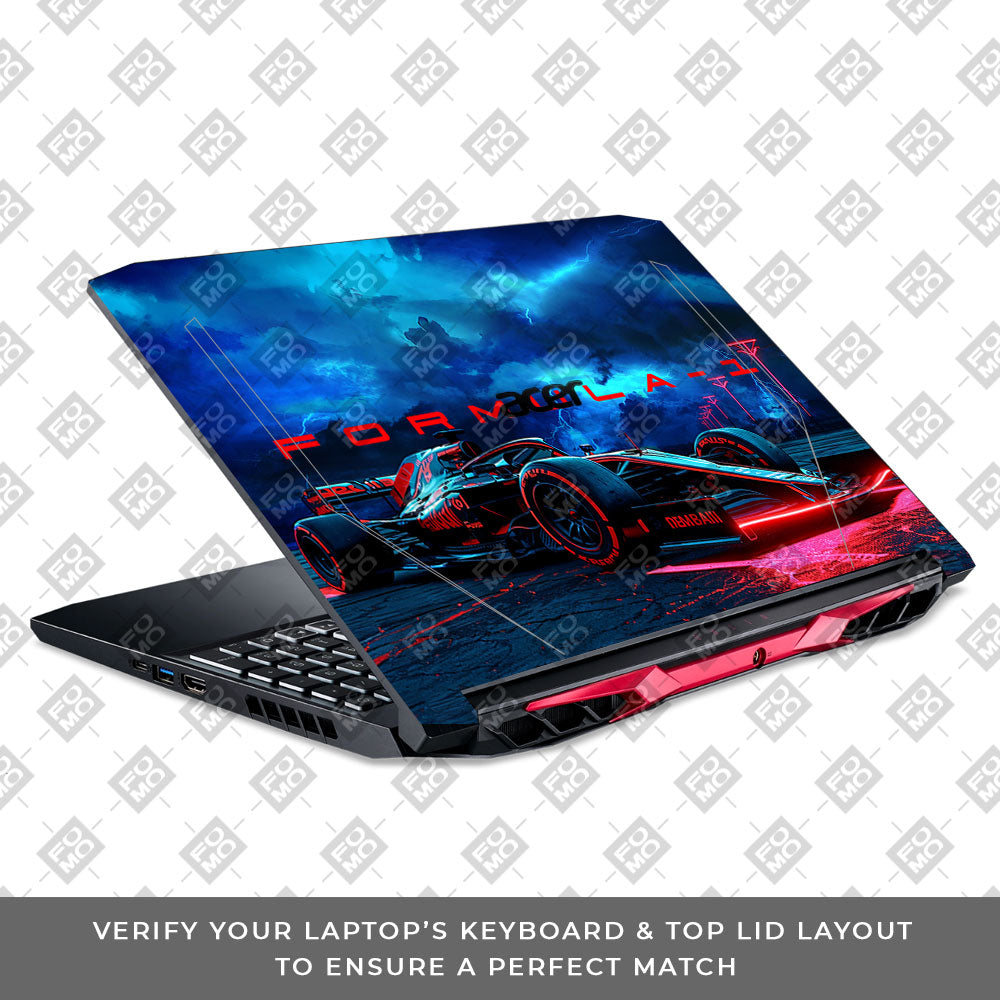 Fututristic Formula 1 Acer Nitro 5 AN515 44, 56 Laptop Skin