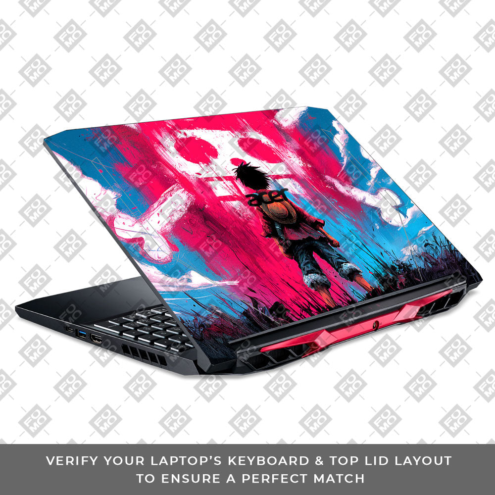 Straw Hat Graffiti One Piece Acer Nitro 5 AN515 44, 56 Laptop Skin