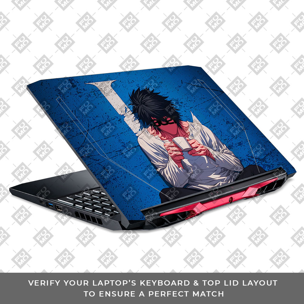 Death Note L Lawliet Acer Nitro 5 AN515 44, 56 Laptop Skin