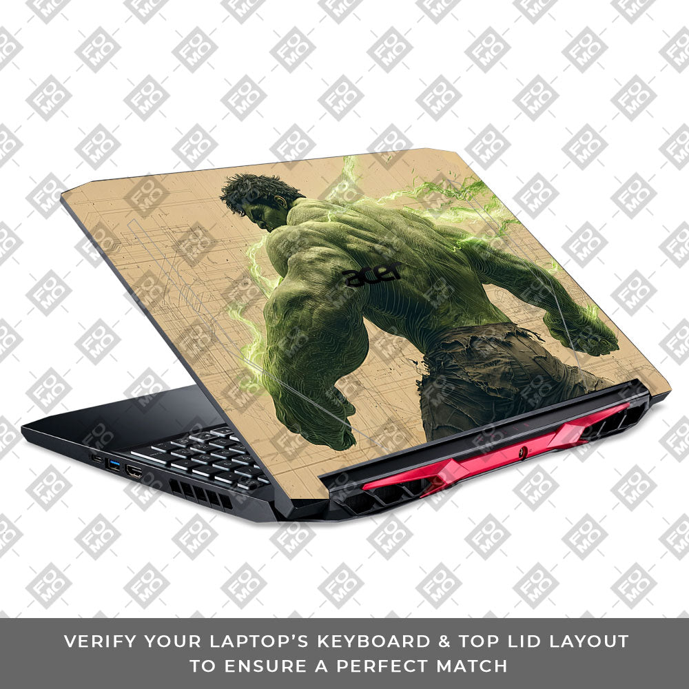 Hulk Unleashed Acer Nitro 5 AN515 44, 56 Laptop Skin