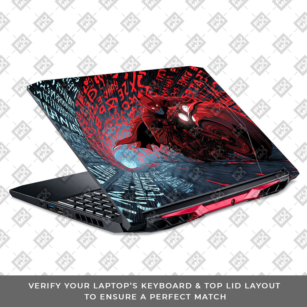 Dark Knight Overdrive Acer Nitro 5 AN515 44, 56 3D Laptop Skin