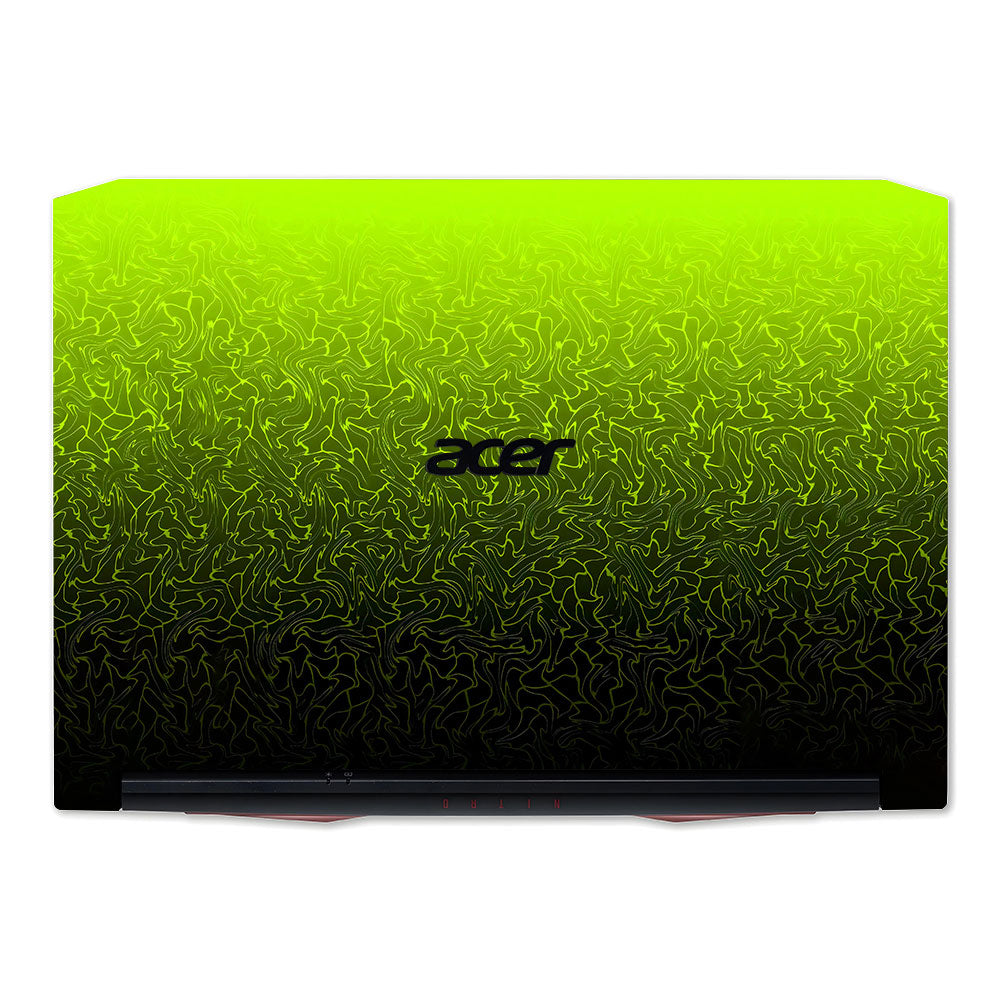 Lime Yellow to Black Gradient Acer Nitro 5 AN515 45, 55, 57 Laptop Skin