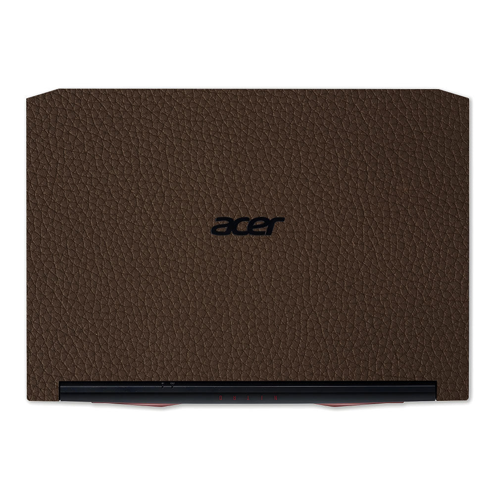Textured Brown Leather Acer Nitro 5 AN515 45, 55, 57 Laptop Skin