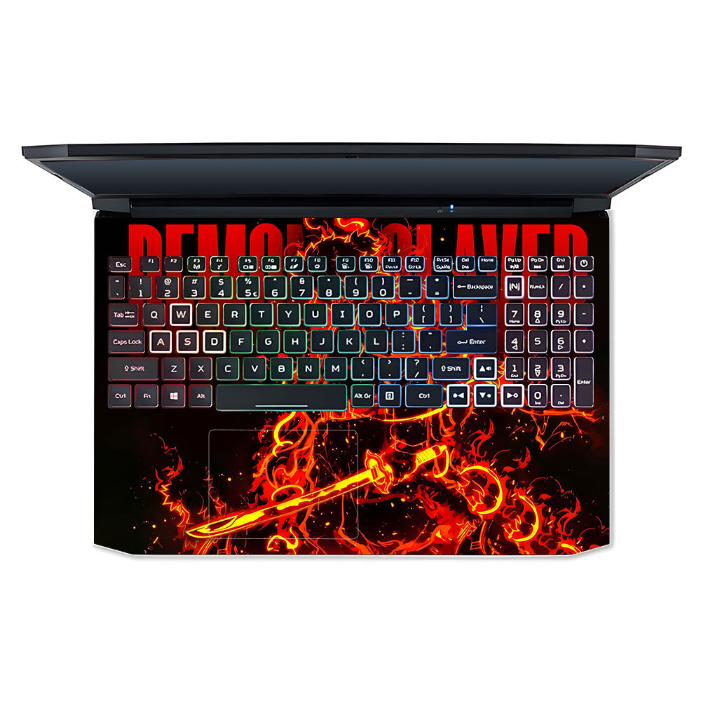 Rengoku Blazing Inferno Acer Nitro 5 AN515 45, 55, 57 Laptop Skin