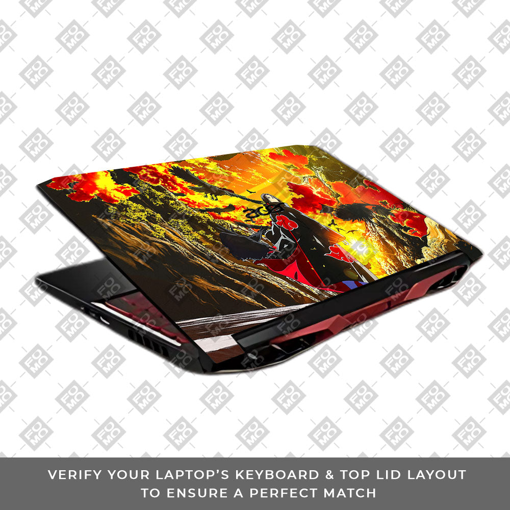 Itachi with Flock of Crows Acer Nitro 5 AN515 45, 55, 57 Laptop Skin