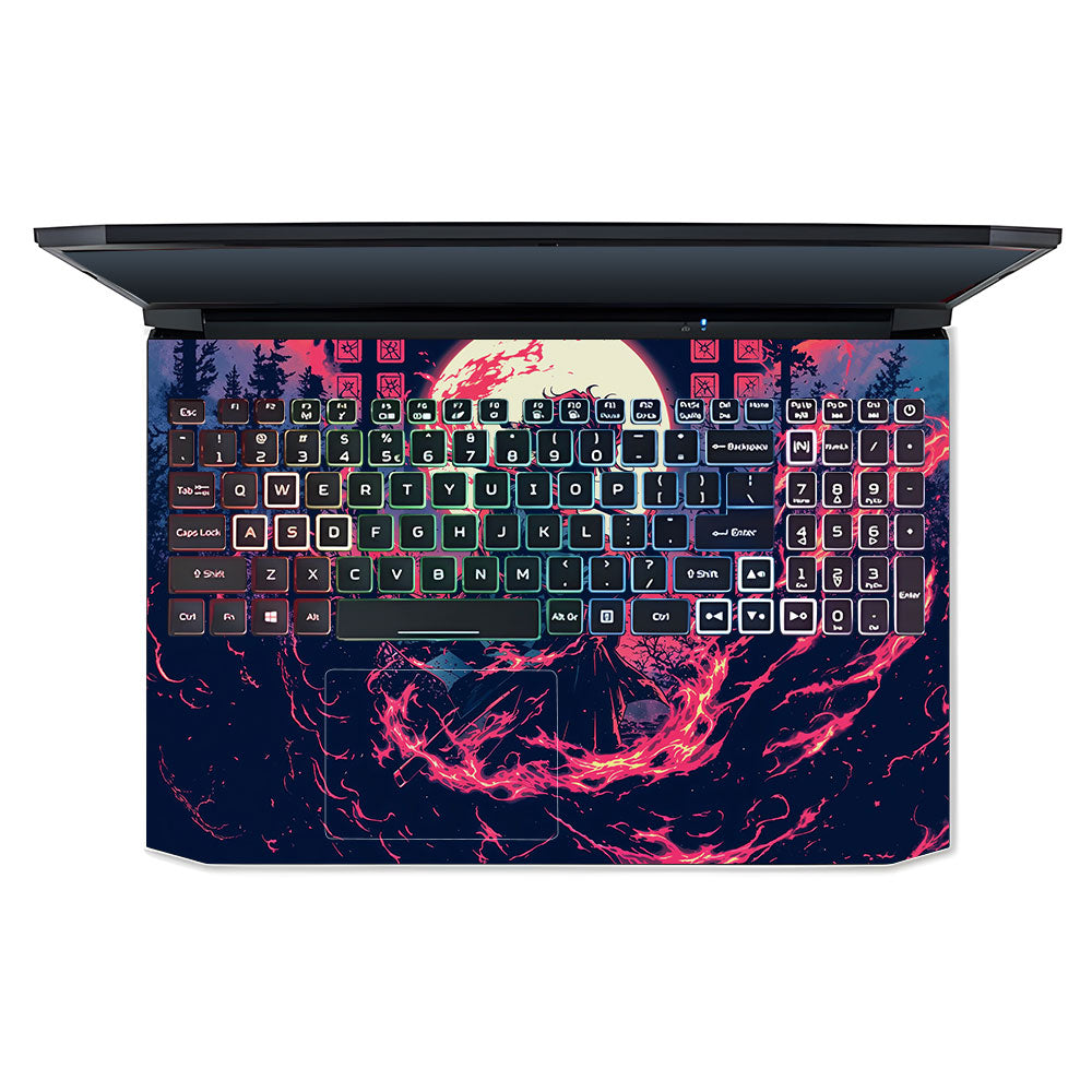Tanjiro's Flame of Ember Acer Nitro 5 AN515 45, 55, 57 Laptop Skin