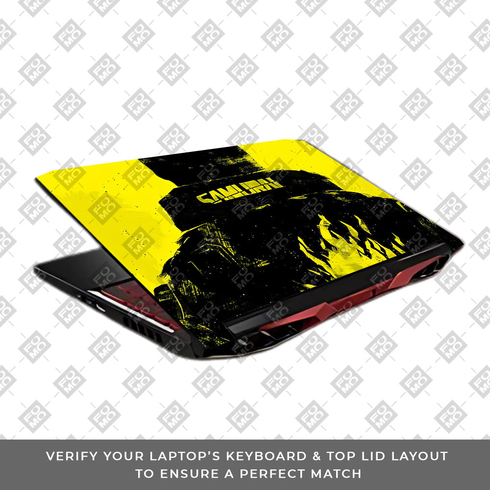 Backlit SAMURAI Jacket Acer Nitro 5 AN515 45, 55, 57 Laptop Skin