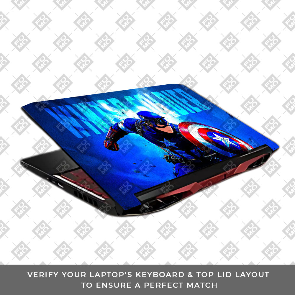 Shield of Justice Captain America Acer Nitro 5 AN515 45, 55, 57 Laptop Skin