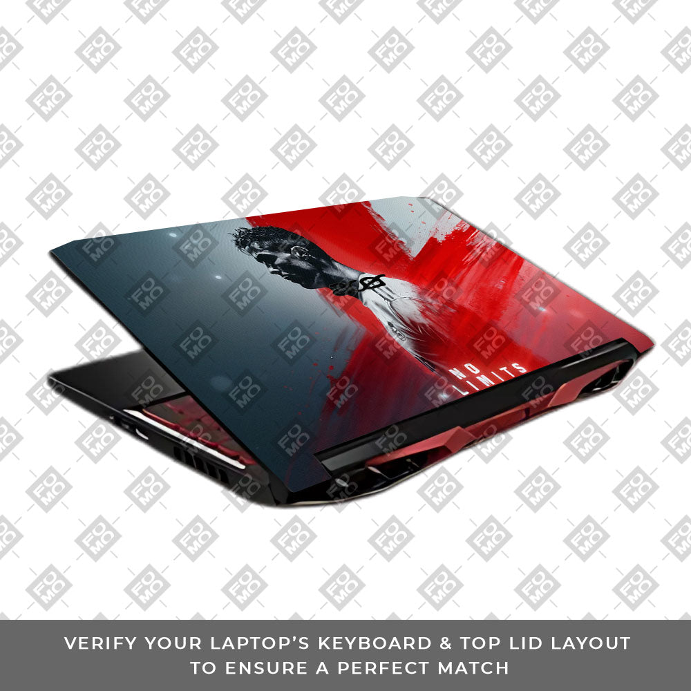 No Limits Ronaldo Spirit Acer Nitro 5 AN515 45, 55, 57 Laptop Skin