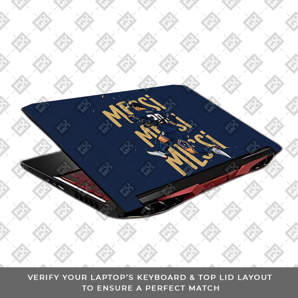 Messi Motion Masterpiece Acer Nitro 5 AN515 45, 55, 57 Laptop Skin