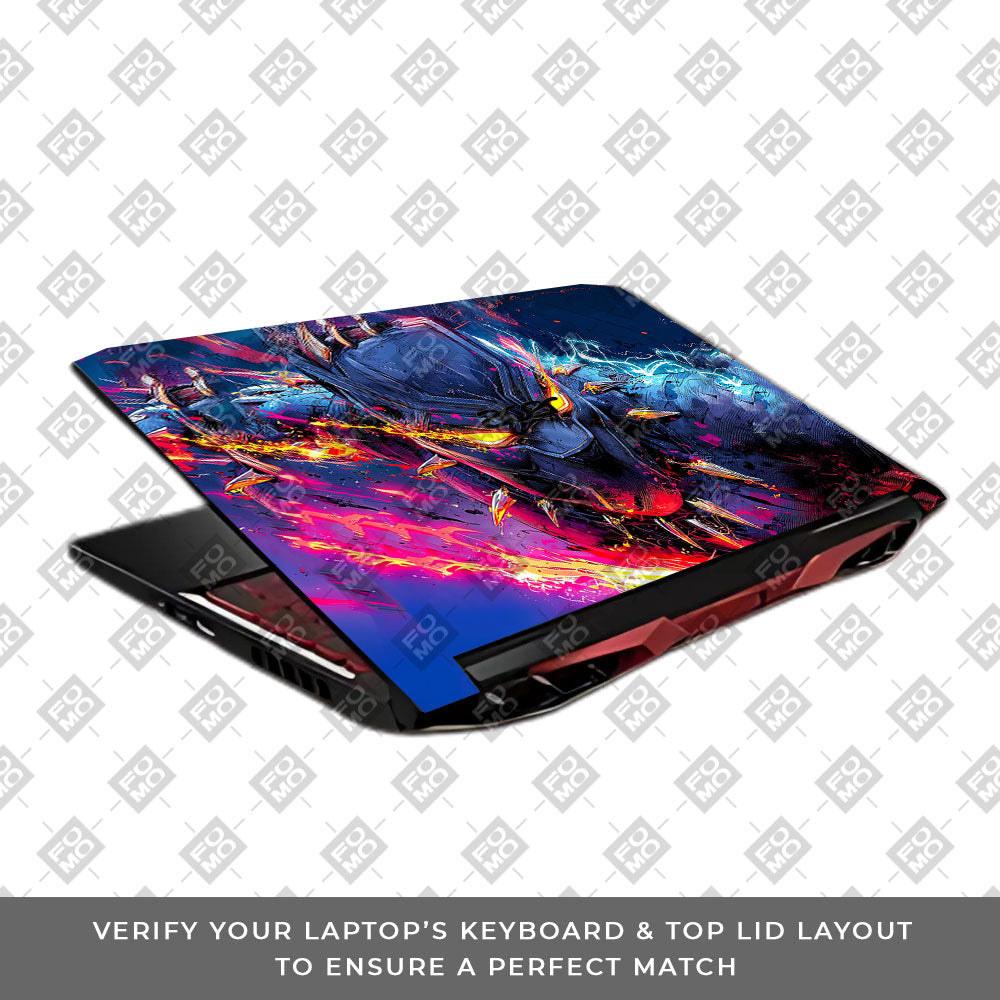 Vibranium Fury Wakandan Charge Acer Nitro 5 AN515 45, 55, 57 Laptop Skin