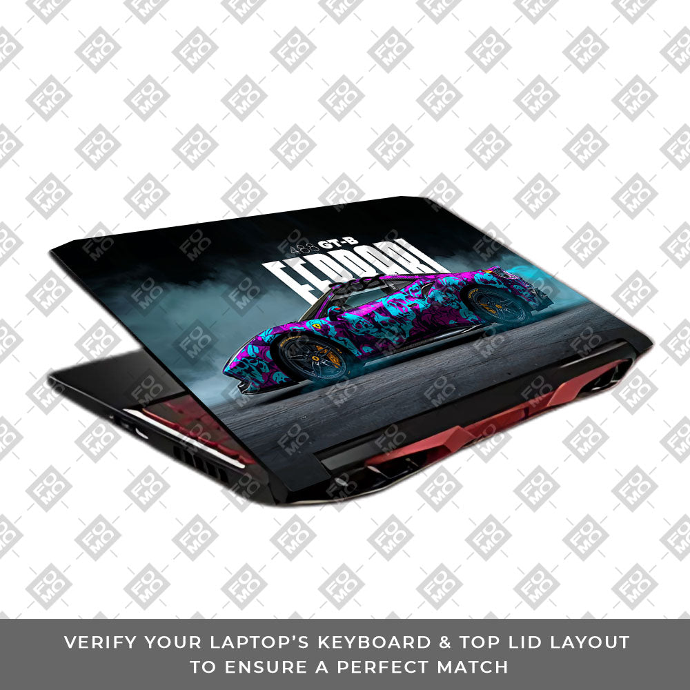 Psycho Drive Ferrari 488 Acer Nitro 5 AN515 45, 55, 57 Laptop Skin