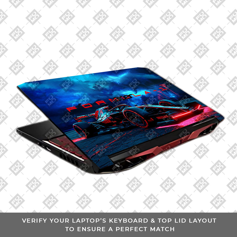 Fututristic Formula 1 Acer Nitro 5 AN515 45, 55, 57 Laptop Skin