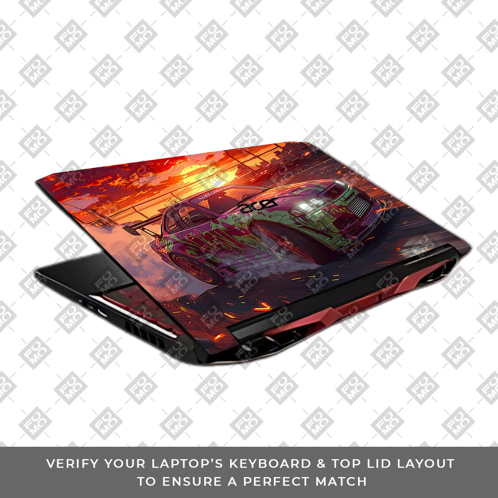 Tokyo Drift Vibes Acer Nitro 5 AN515 45, 55, 57 Laptop Skin