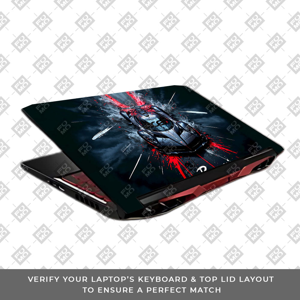 Pagani Midnight Impact Acer Nitro 5 AN515 45, 55, 57 Laptop Skin