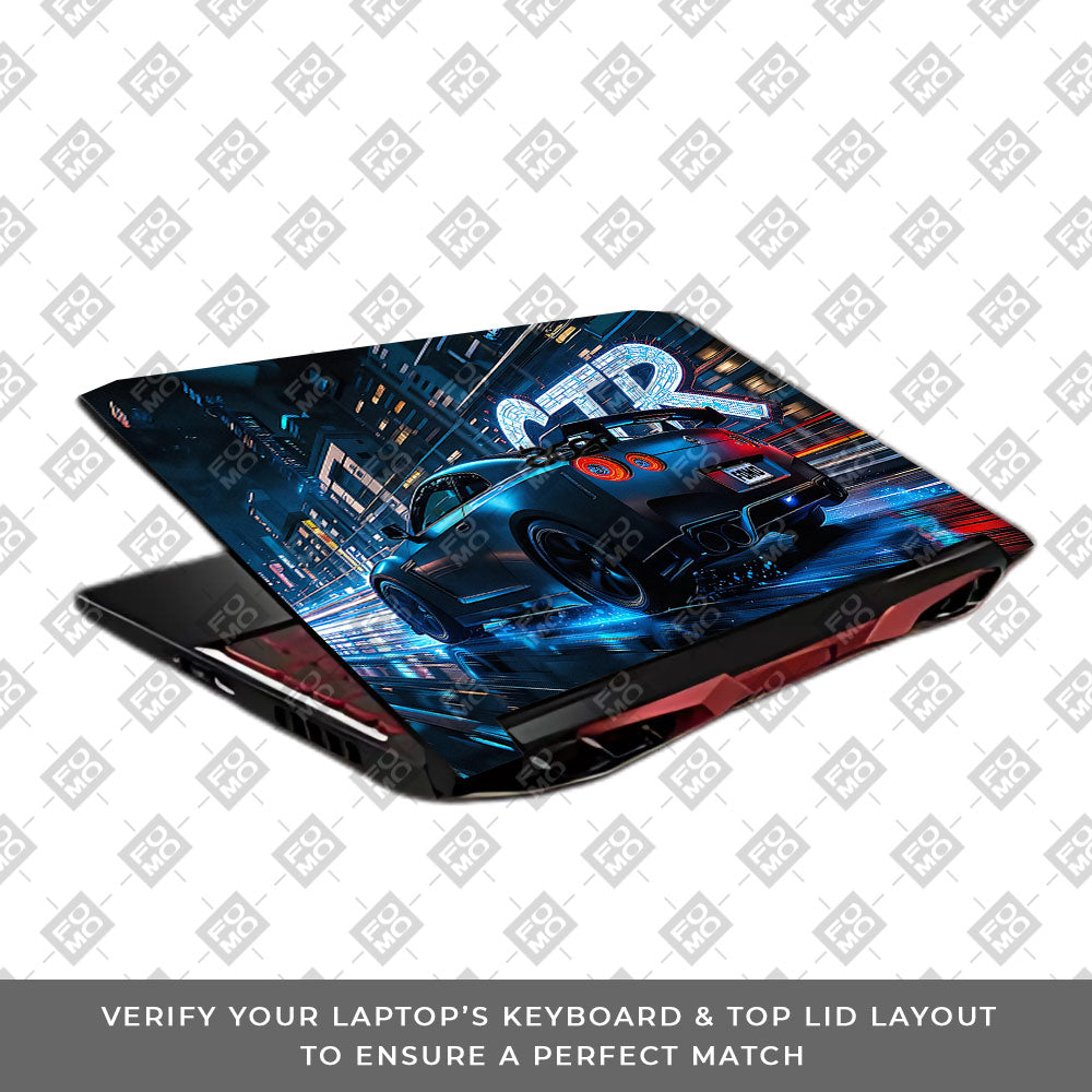 Neon GTR Nights Acer Nitro 5 AN515 45, 55, 57 Laptop Skin