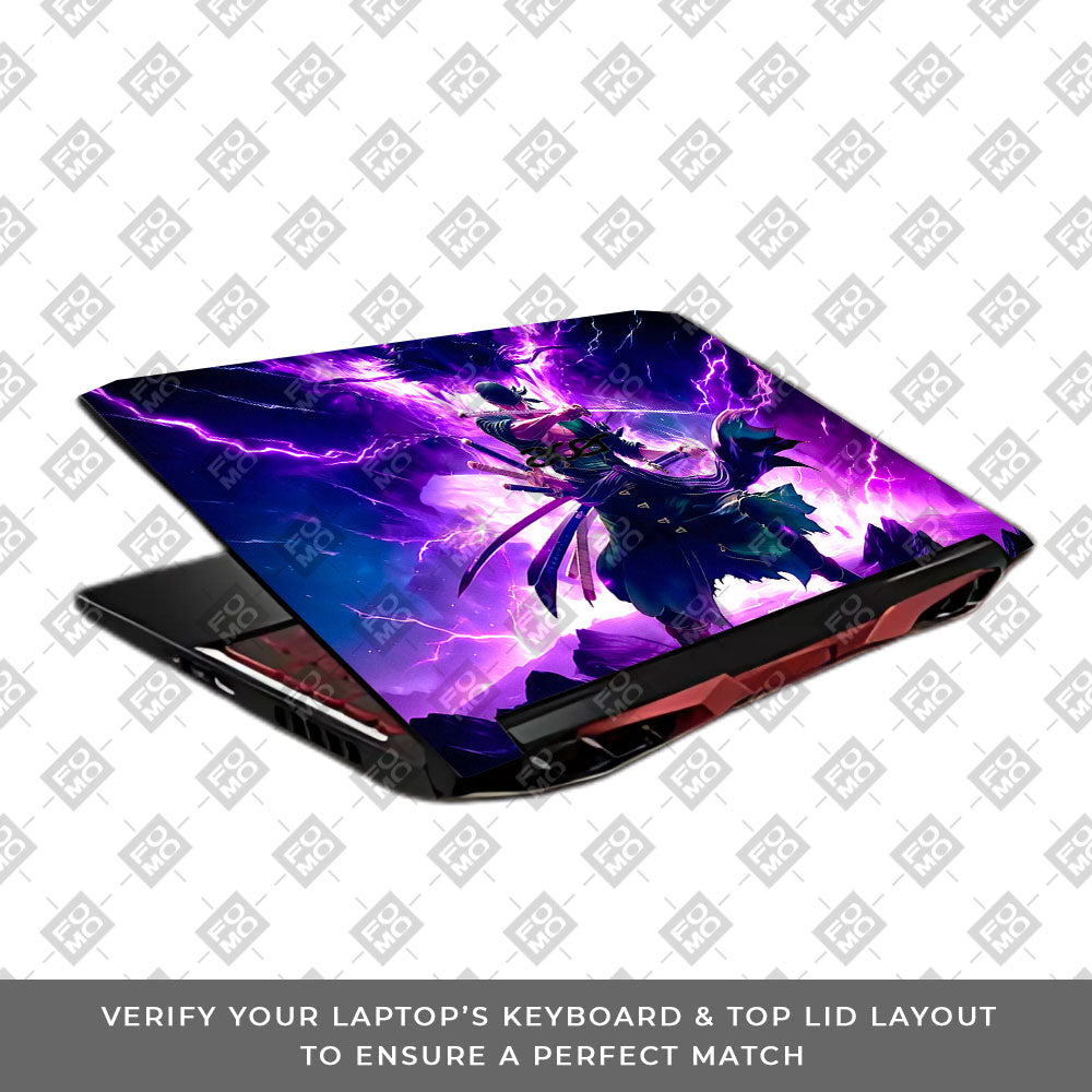 Roronoa Zoro Hell Mode Acer Nitro 5 AN515 45, 55, 57 Laptop Skin