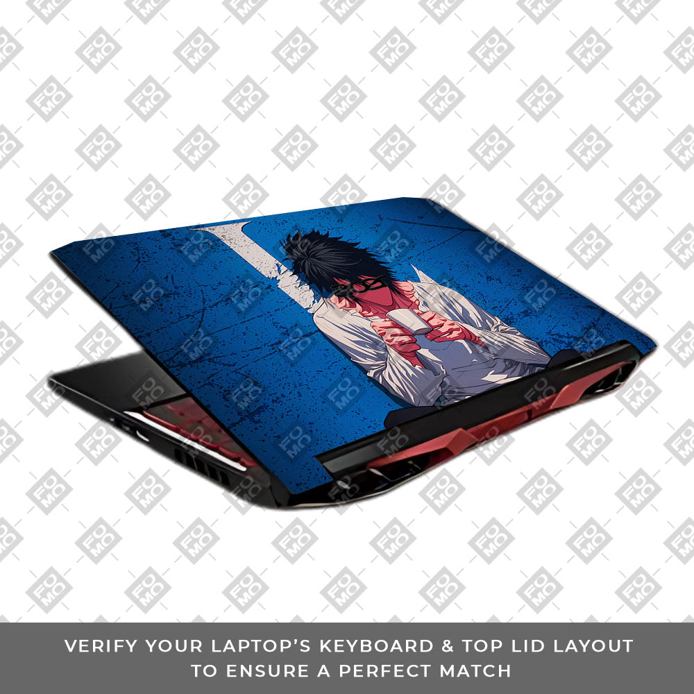Death Note L Lawliet Acer Nitro 5 AN515 45, 55, 57 Laptop Skin