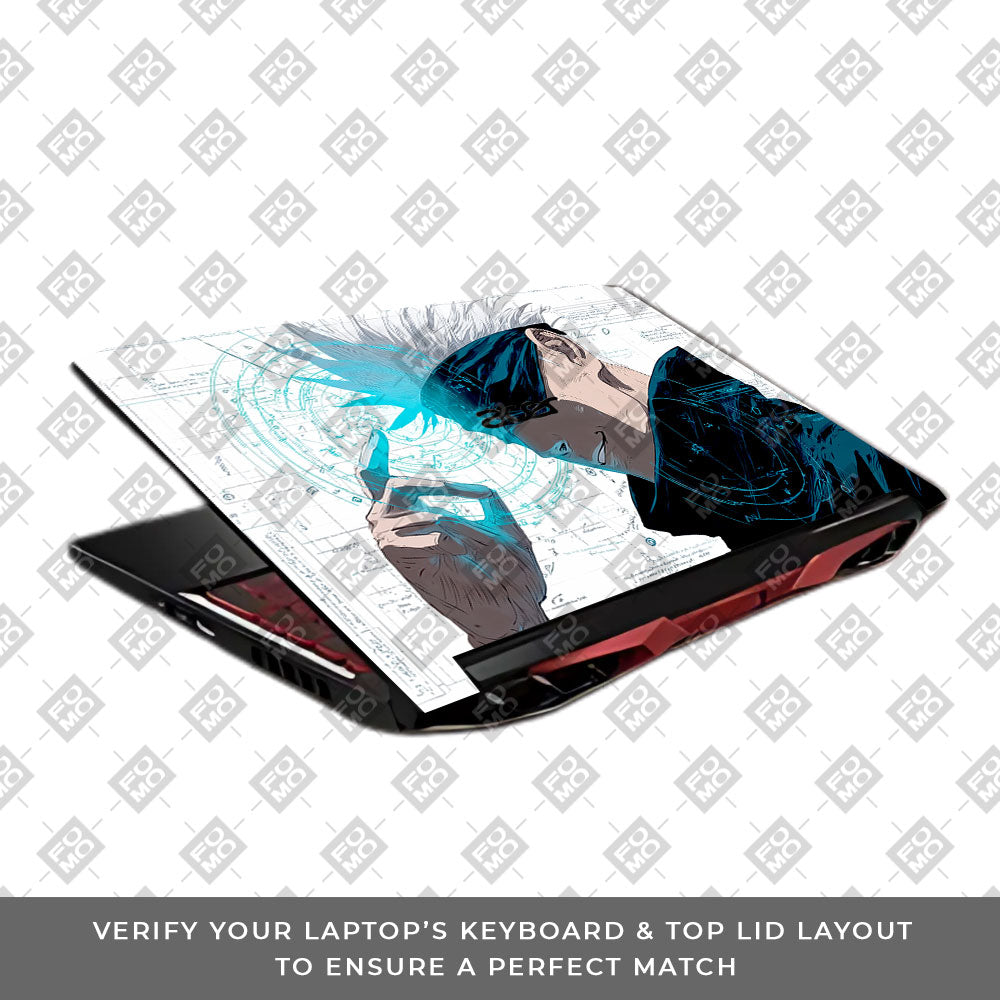 Gojo Satoru Power Acer Nitro 5 AN515 45, 55, 57 Laptop Skin