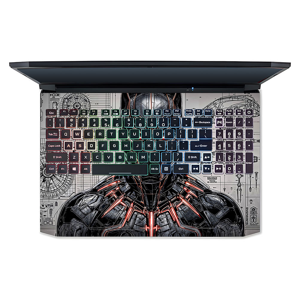 Black Panther Vibranium Tech Acer Nitro 5 AN515 45, 55, 57 Laptop Skin