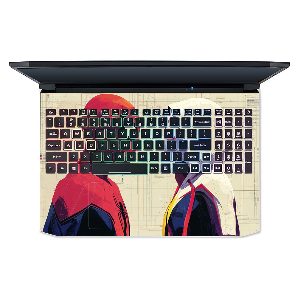 Spider Man X Spider Gwen Acer Nitro 5 AN515 45, 55, 57 Laptop Skin