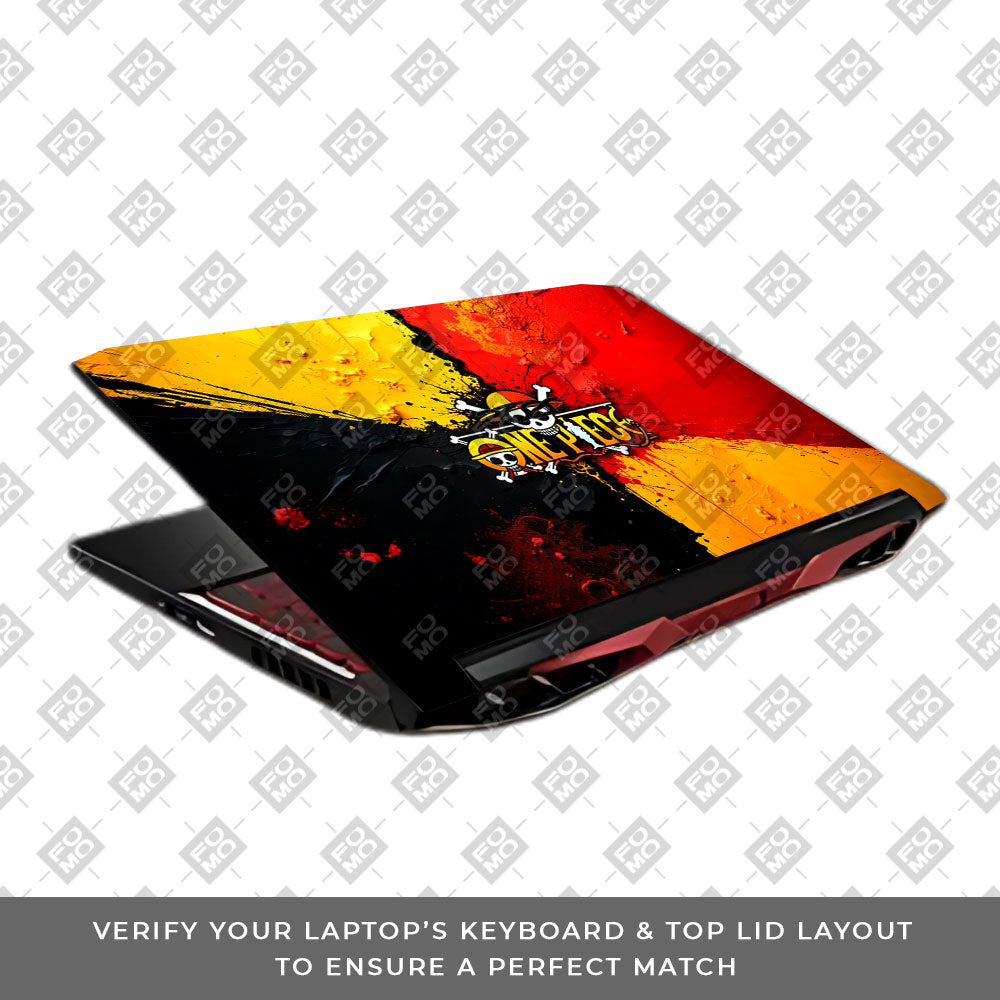 One Piece Paint Splash Acer Nitro 5 AN515 45, 55, 57 Laptop Skin