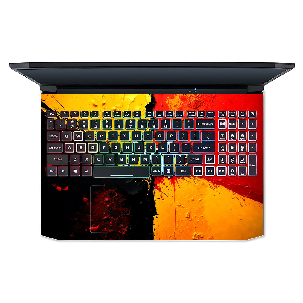 One Piece Paint Splash Acer Nitro 5 AN515 45, 55, 57 Laptop Skin