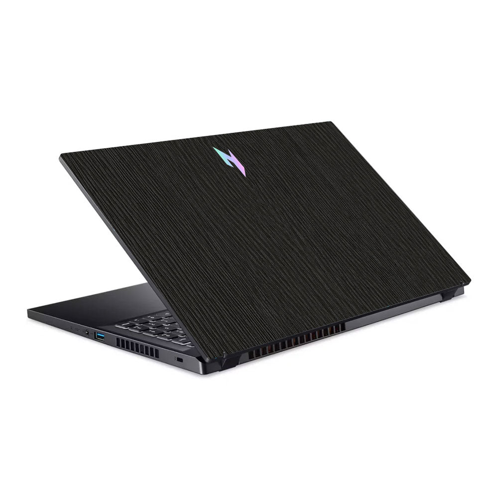 Textured Black Wood Acer Nitro V ANV15 51 55CA Laptop Skin