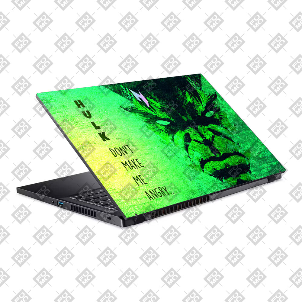 Hulk Don't Make Me Angry Acer Nitro V ANV15 51 55CA Laptop Skin