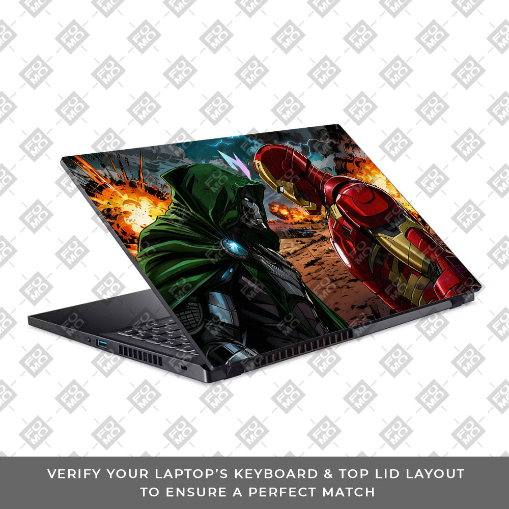 Iron Man vs Doom Acer Nitro V ANV15 51 55CA 3D Laptop Skin
