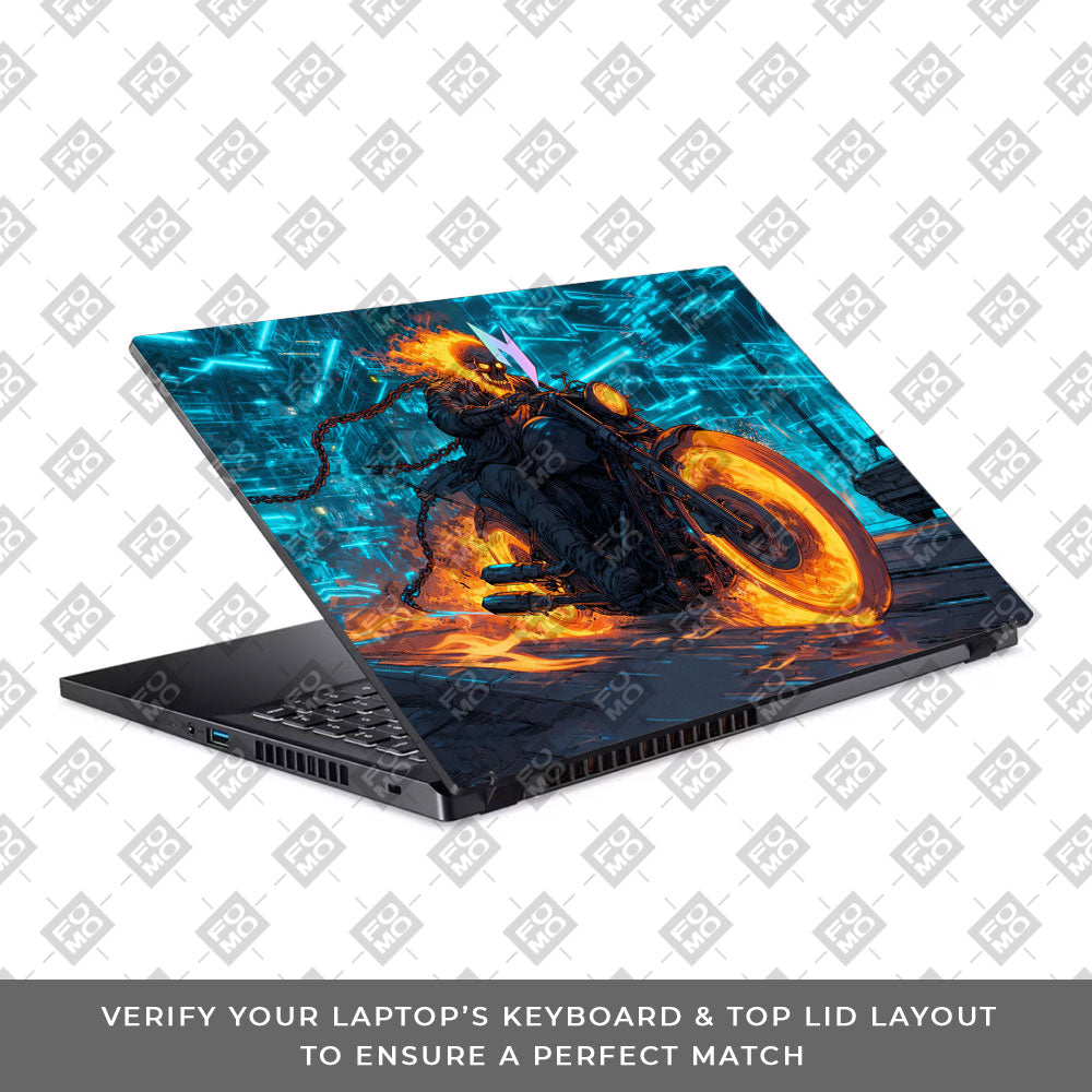 Hellfire Rider Acer Nitro V ANV15 51 55CA Laptop Skin