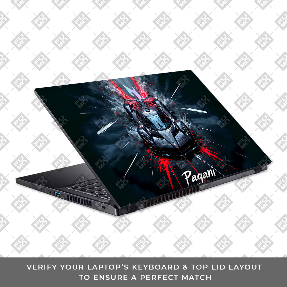 Pagani Midnight Impact Acer Nitro V ANV15 51 55CA Laptop Skin