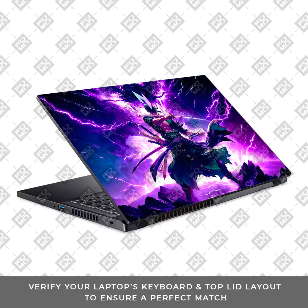 Roronoa Zoro Hell Mode Acer Nitro V ANV15 51 55CA Laptop Skin