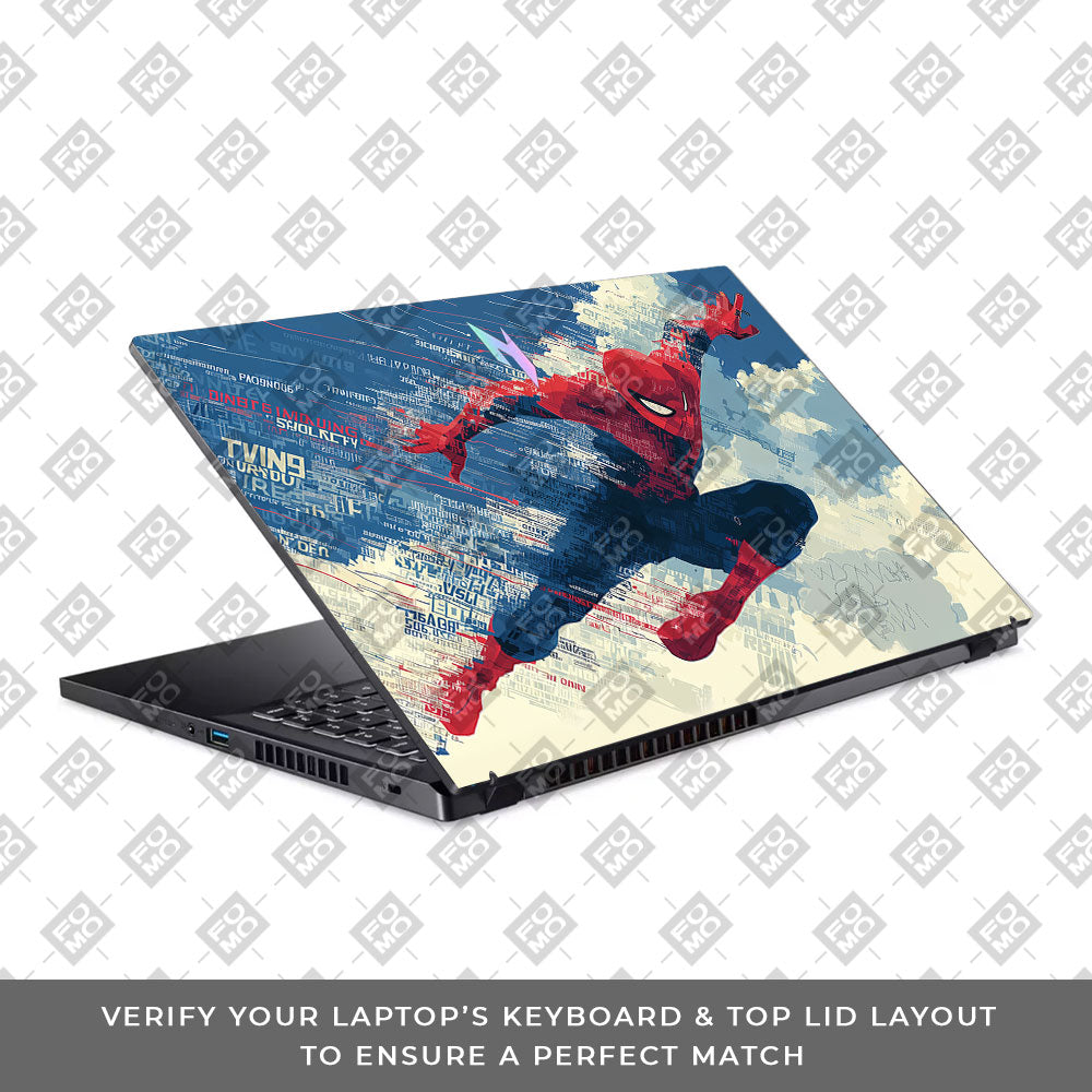Spiderman Velocity Acer Nitro V ANV15 51 55CA Laptop Skin