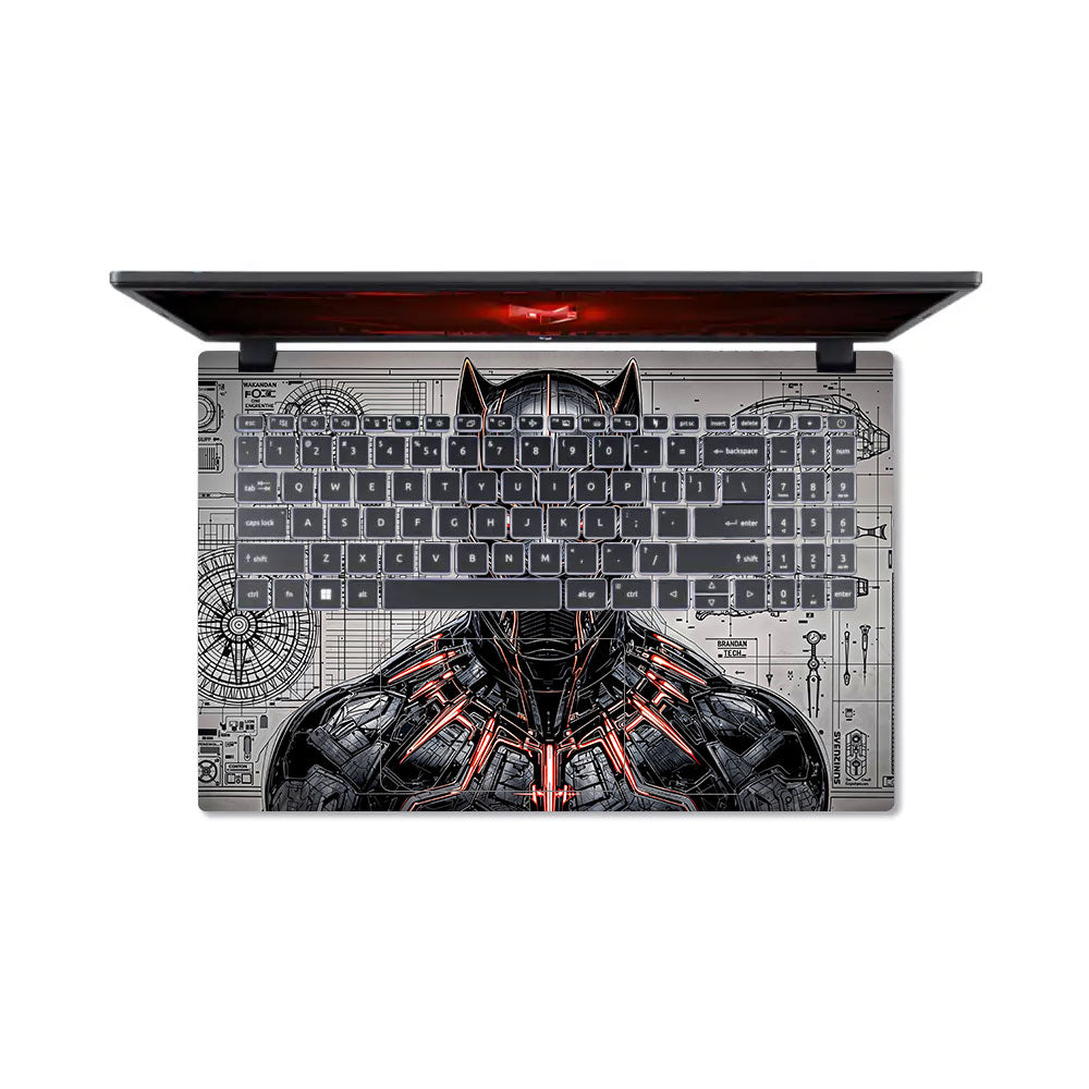 Black Panther Vibranium Tech Acer Nitro V ANV15 51 55CA 3D Laptop Skin